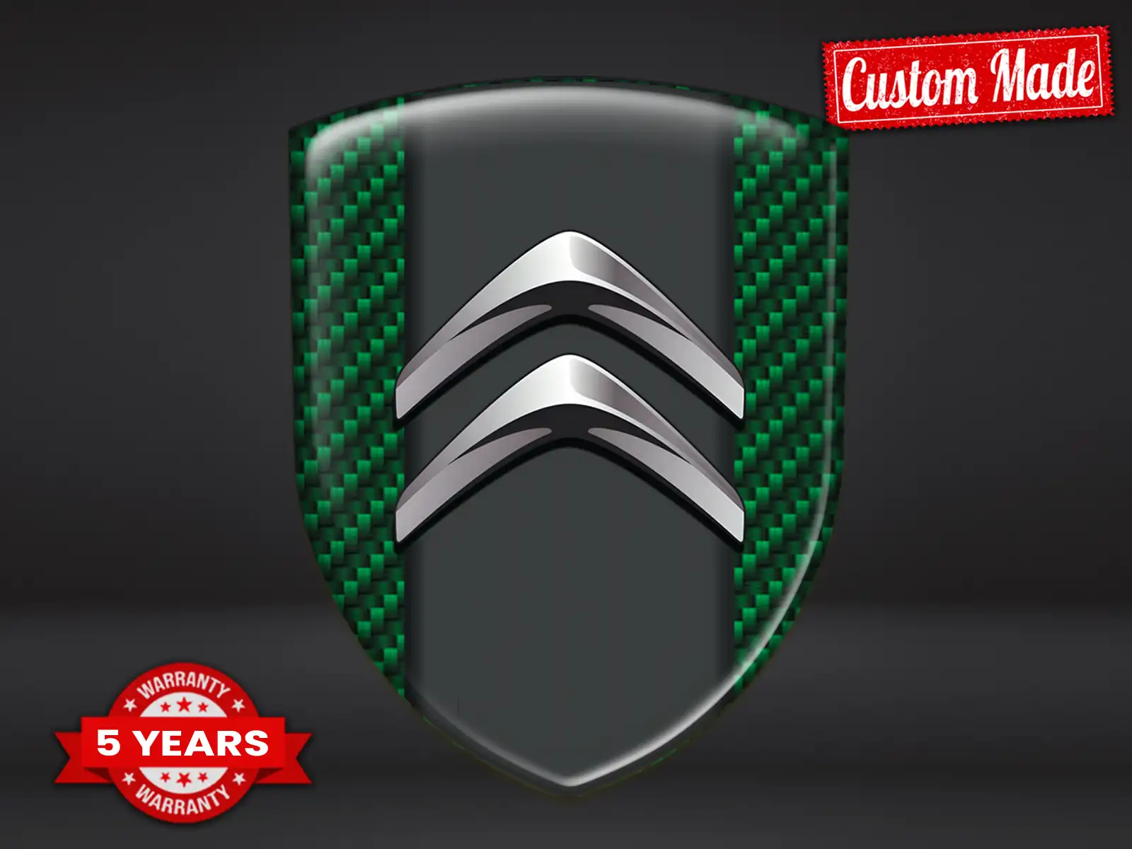 Citroen Badges Bombés Durable Max Stylé Pro Performance